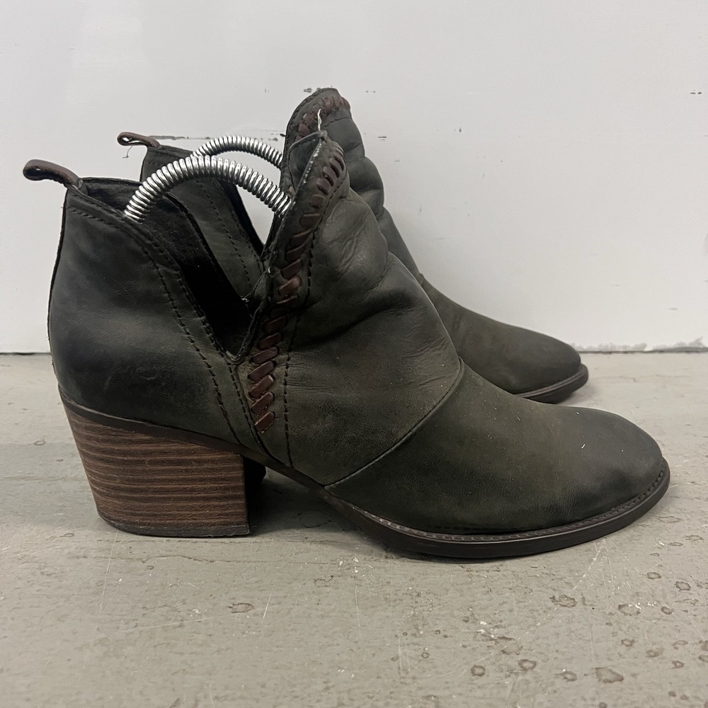 Women's OTBT Venture Grey/Brown Suede Pointed Toe‎ Ankle Boots - Size 10 M
